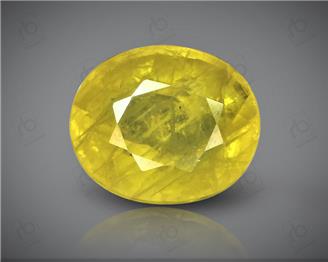 Natural Heated & Treated Yellow Sapphire Certified 3.75 CTS (DIN 86110 )